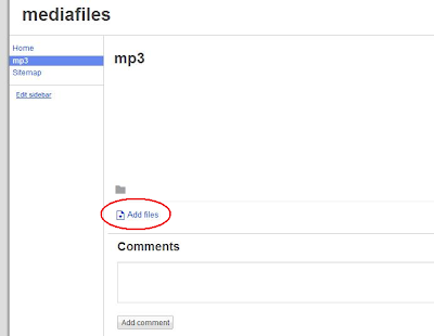 Add mp3 files to Google Sites