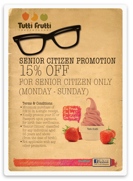 I Love Freebies Malaysia: Promotions > Tutti Frutti Senior ...