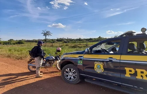 Em Porto Velho/RO, PRF recupera motocicleta roubada há pouco menos de 1 mês