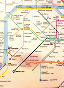 A part of Paris metro map and where the Porte de Versailles station is (paris metro map)