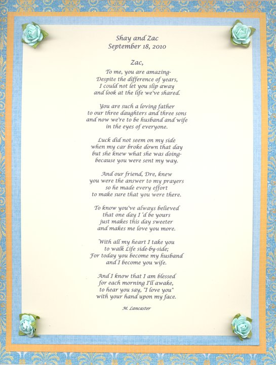Win a Wedding Poem