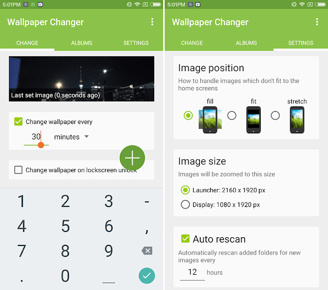 tutorial bagaimana mengedit wallpaper secara otomatis di android menggunakan wallpaper changer
