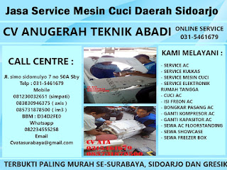 Jasa Service Mesin Cuci Daerah Sidoarjo 