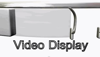 Google glasses video display