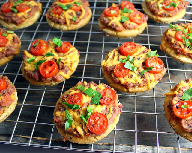 Oppskrift Minipizza Pizza Bønner Pizzafyll Vegansk Ost