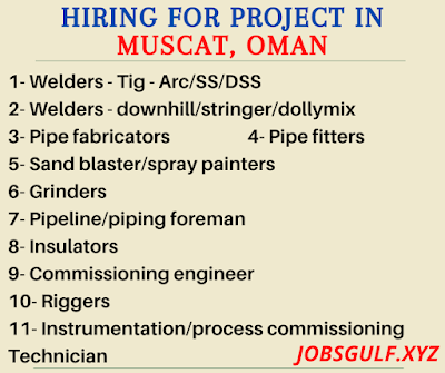 Hiring for project in Muscat, Oman