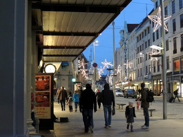 Christmas lights in Bergen