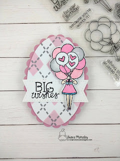 BIG Wishes a card by Diane Morales| Holding Happiness Stamp Set by Newton's Nook Designs