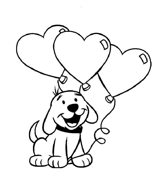 Cartoon Puppy Coloring Pages title=