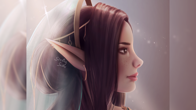 Elf Bride - Digital Painting Art