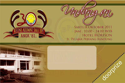 Desain Undangan Reuni Alumni SMA BPI Angk. 81