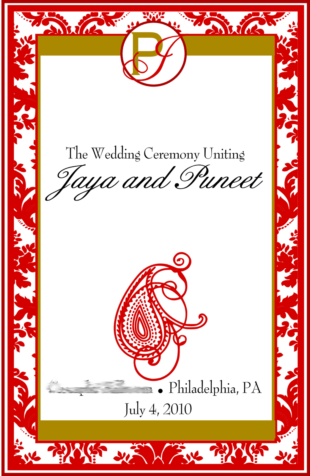 christmas wedding programs