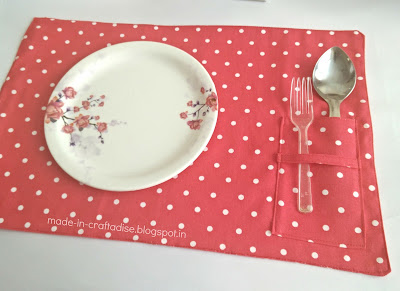 Free sewing pattern DIY Fabric Coasters, placemats