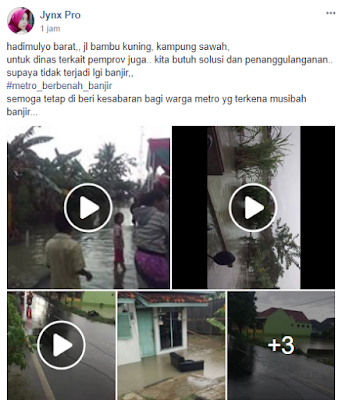 Warga Kota Metro Keluhkan Banjir, Ini Pesan-pesan Mereka Kepada Pemerintah 