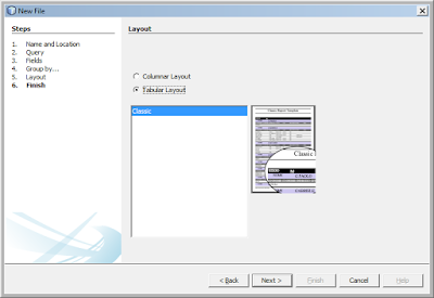 Kelas Informatika - Tabular Layout Report Wizard Java