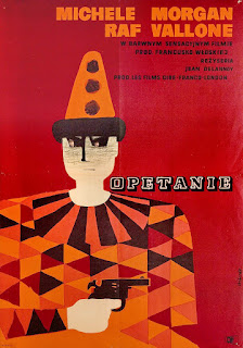 OPETANIE. Cartel. Polonia. Arte: Maciej Hibner. FALSA OBSESIÓN. Obsession. 1954. Francia, Italia. Dirección: Jean Delannoy. Reparto: Michèle Morgan, Raf Vallone, Marthe Mercadier, Jean Gaven, Albert Duvaleix, Robert Dalban, Jean Toulot, Dora Doll, Raphaël Patorni, Martine Alexis, Albert Michel, Pierre Moncorbier, Louis Siegner, Olivier Hussenot.