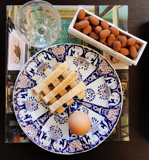 Hervé Pierre,Toast Soldiers, Three Minute Boiled Egg, Homemade Blackberry Jelly  