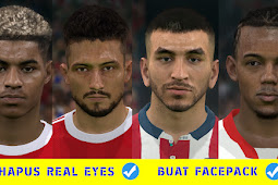 Tutorial Lengkap Cara Buat Facepack dan Hapus Real Eyes di Game PES 2017