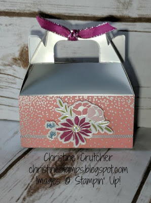 Stampin Up Silver Mini Gable Box