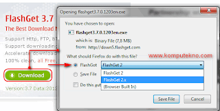 Cara Download dengan Flashget - 7