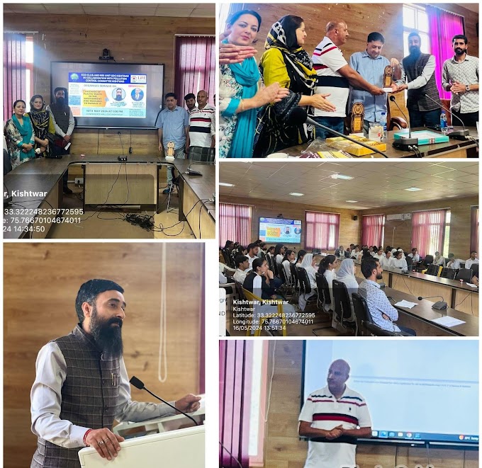 Seminar on 'Hazards of Plastic Waste in the Environment and Measures to Manage it' conducted at GDC Kishtwar Under Mission Life:Life Style for Environment Programme