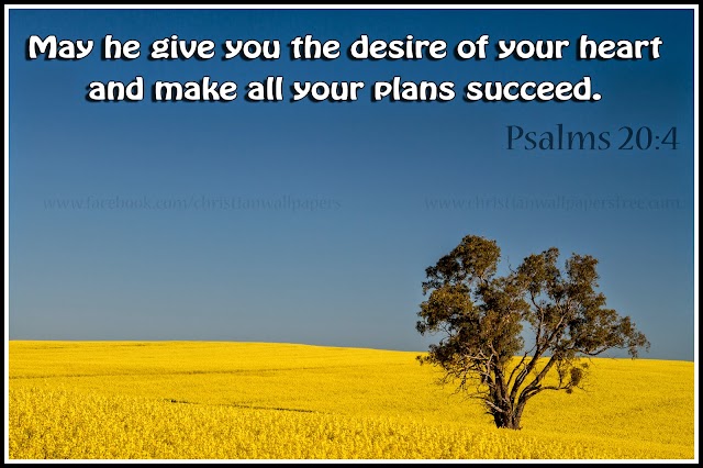 May he give you the desire of your heart and make all your plans succeed.