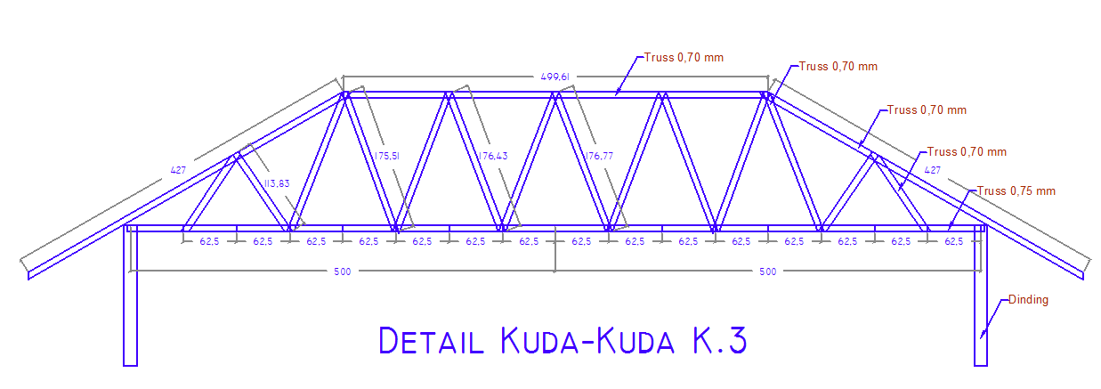 Gambar Gambar Detail Rangka Baja Ringan Limas Mukhlisin 