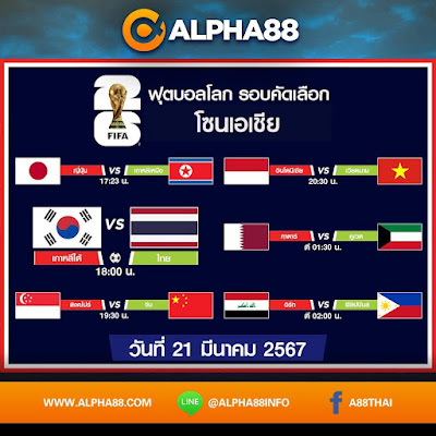 Alpha88:บอลเด็ดลีกดังประจำวันที่ 21 มีนาคม 2567