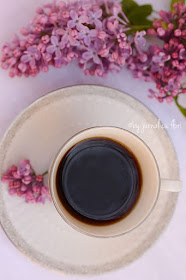 vintage coffe cup lilac flower ceasca de cafea si liliac mov