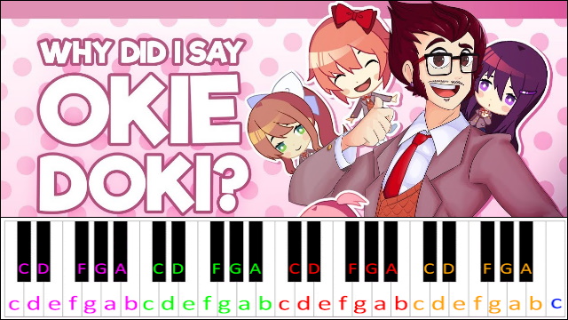 Why Did I Say Okie Doki? Piano / Keyboard Easy Letter Notes for Beginners