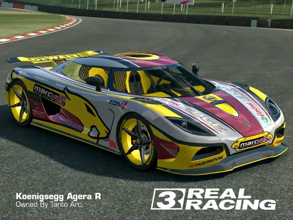 REAL RACING 3 SKIN 2013 Koenigsegg Agerar MARC VDS RACING AGERA R