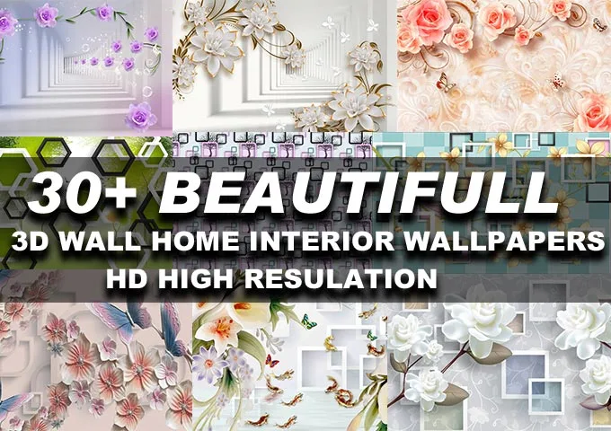 30+ Beautifull 3D Wall Home Interior Wallpapers Full HD High-Resolution Free Download