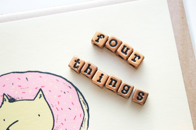 Four Things, Stationery, Card, Happy, 