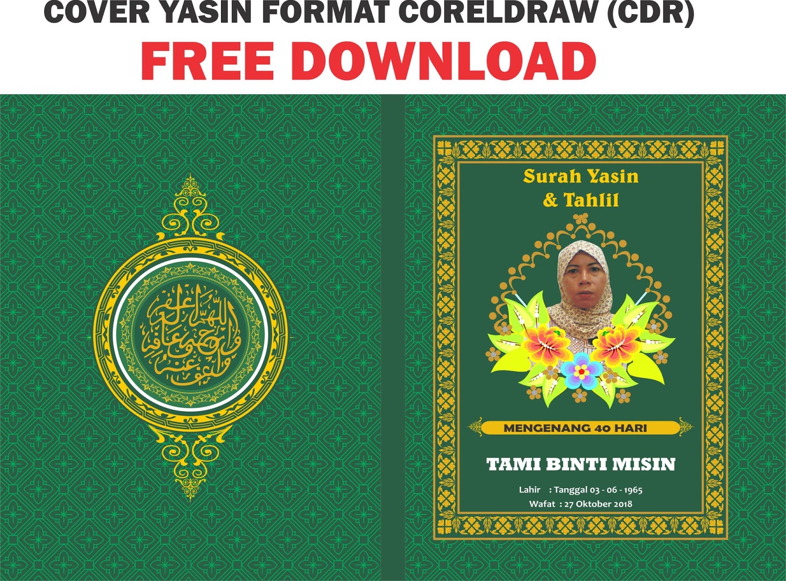 67 Free  Download  Cover  Buku  Yasin Cdr 