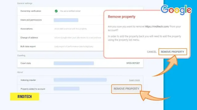 How to Remove a Property Domain from Google Search Console Account