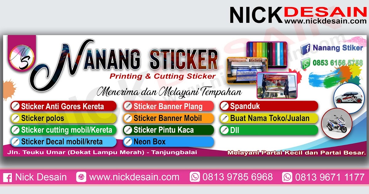 Contoh Desain Banner Percetakan Percetakan Tanjungbalai 