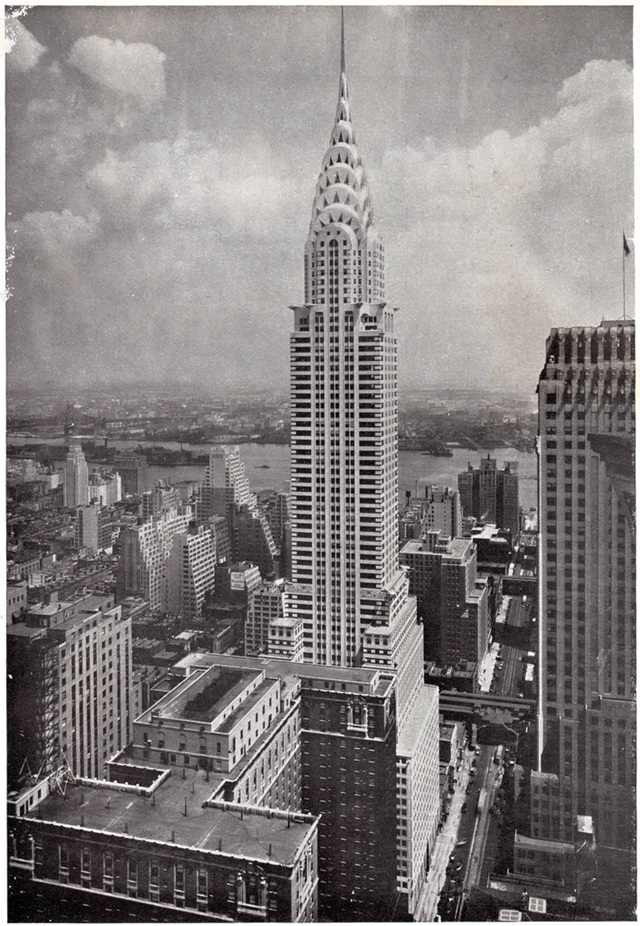Old picture of the Chrysler Building, New York City