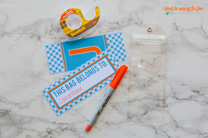 Printable Backpack Tags