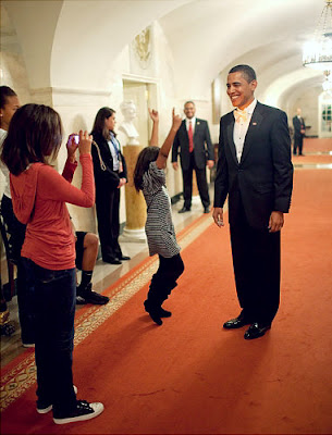 Obama with kids