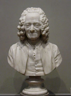 Bust of Voltaire from  Wikipedia