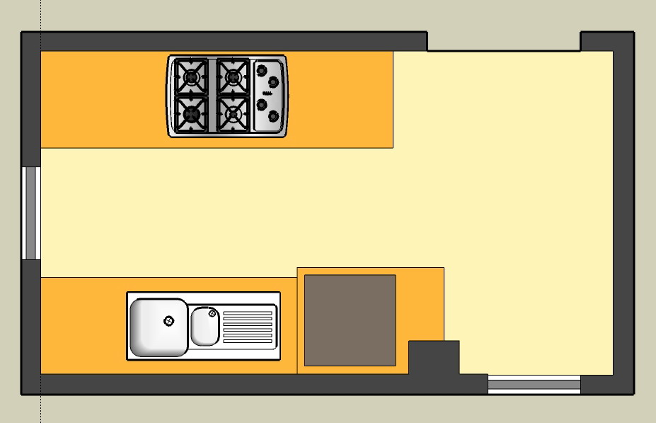   dapur double line merupakan bentuk dapur dengan konfigurasi
kitchen 