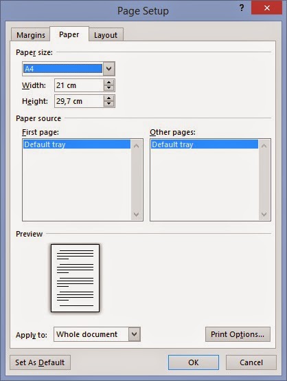 Cara Mengganti Ukuran Kertas pada Microsoft Word 2013 