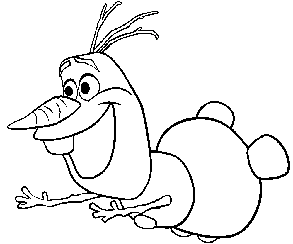 Download Printable Olaf Frozen Coloring Page