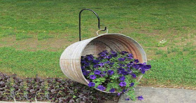 landscaping ideas,recycling plant pots,home decorating ideas