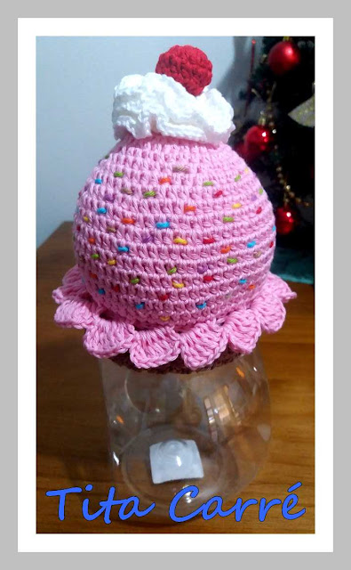 Bomboniere Big CupCake em crochet