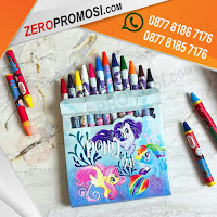 Jual Souvenir Acara Anak Crayon Custom Isi 12 Warna Murah