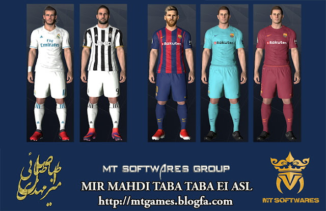 PES 2017 New Kits Pack 2017-18 v.1 by MT Games