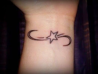 star tattoo in hand  wrist