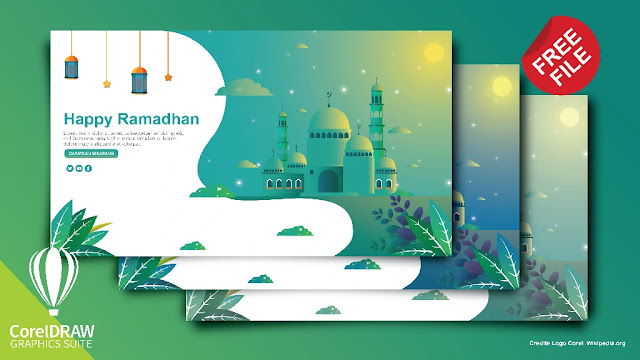 Free Ramadhan : Download Kumpulan Desain Flat Ramadhan CorelDraw Dan Illustrator