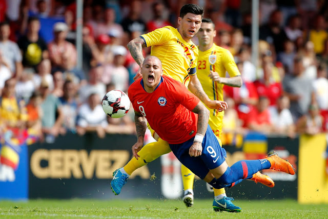 Rumania y Chile en partido amistoso, 31 de mayo de 2018